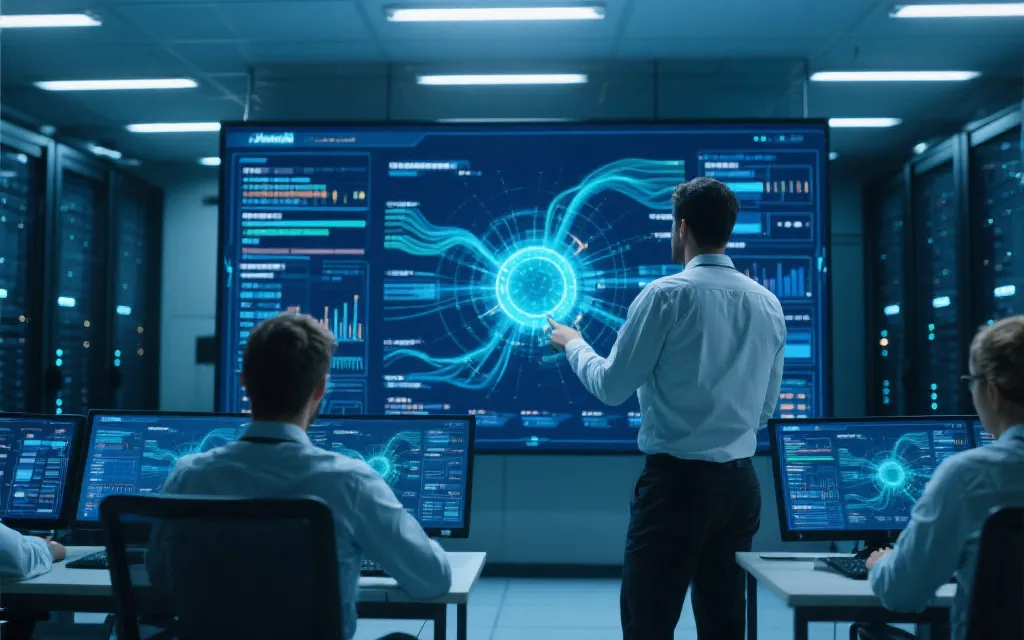 数据校验与开奖监播现场，专业人员操作